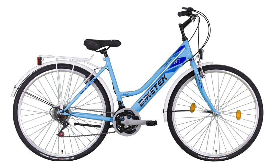 28 Biketek Maxwell kerékpár női kék váltós trekking